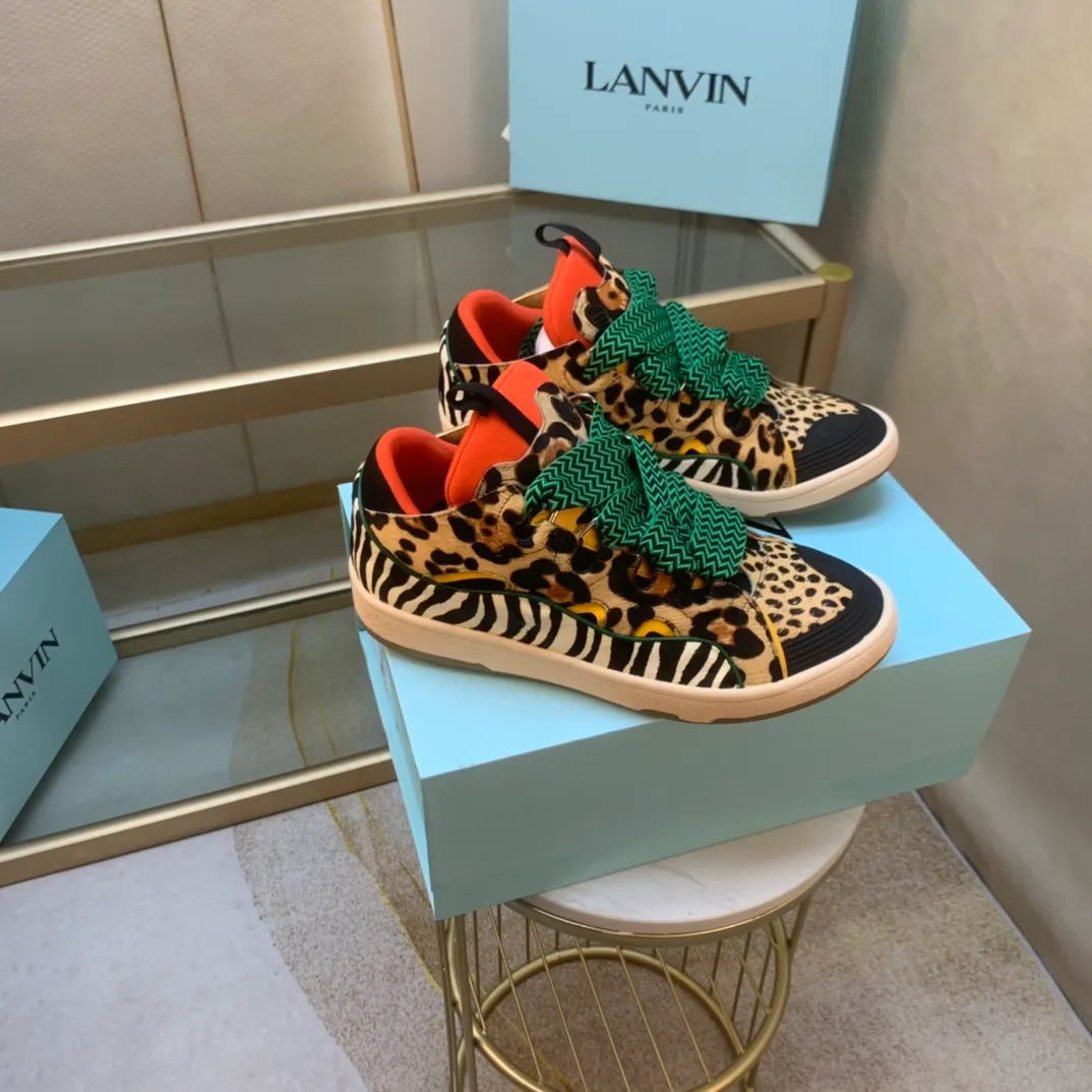 💰600. Lanvin LANVIN. 22 colors: nubuck fabric, breathable mesh, cowhide feet! Same style for men and women: sizes 35-46! High and low versions!